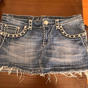 LA Idol Jean skirt